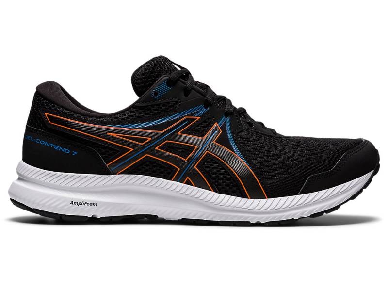 Pánské Běžecké Boty Asics GEL-CONTEND 7 Černé 38657YRFQ